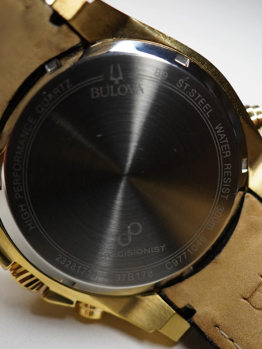 Bulova Icon 97B178 Precisionist 262kHz 1/1000 Chronograph 300M Gold-Tone Watch